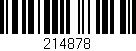 Código de barras (EAN, GTIN, SKU, ISBN): '214878'