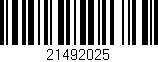 Código de barras (EAN, GTIN, SKU, ISBN): '21492025'