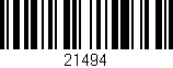 Código de barras (EAN, GTIN, SKU, ISBN): '21494'
