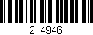 Código de barras (EAN, GTIN, SKU, ISBN): '214946'