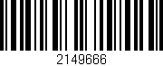 Código de barras (EAN, GTIN, SKU, ISBN): '2149666'