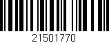 Código de barras (EAN, GTIN, SKU, ISBN): '21501770'