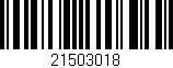 Código de barras (EAN, GTIN, SKU, ISBN): '21503018'