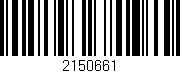 Código de barras (EAN, GTIN, SKU, ISBN): '2150661'