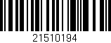 Código de barras (EAN, GTIN, SKU, ISBN): '21510194'