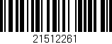 Código de barras (EAN, GTIN, SKU, ISBN): '21512261'