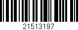 Código de barras (EAN, GTIN, SKU, ISBN): '21513197'