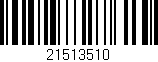 Código de barras (EAN, GTIN, SKU, ISBN): '21513510'