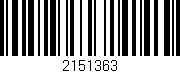Código de barras (EAN, GTIN, SKU, ISBN): '2151363'
