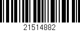 Código de barras (EAN, GTIN, SKU, ISBN): '21514882'