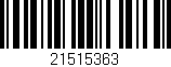 Código de barras (EAN, GTIN, SKU, ISBN): '21515363'
