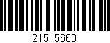 Código de barras (EAN, GTIN, SKU, ISBN): '21515660'