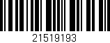 Código de barras (EAN, GTIN, SKU, ISBN): '21519193'