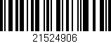 Código de barras (EAN, GTIN, SKU, ISBN): '21524906'