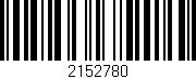 Código de barras (EAN, GTIN, SKU, ISBN): '2152780'
