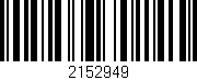 Código de barras (EAN, GTIN, SKU, ISBN): '2152949'