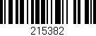 Código de barras (EAN, GTIN, SKU, ISBN): '215382'