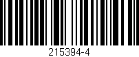 Código de barras (EAN, GTIN, SKU, ISBN): '215394-4'