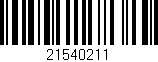 Código de barras (EAN, GTIN, SKU, ISBN): '21540211'