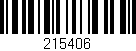 Código de barras (EAN, GTIN, SKU, ISBN): '215406'
