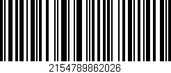 Código de barras (EAN, GTIN, SKU, ISBN): '2154789862026'