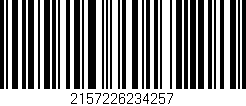 Código de barras (EAN, GTIN, SKU, ISBN): '2157226234257'