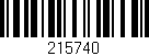 Código de barras (EAN, GTIN, SKU, ISBN): '215740'
