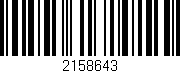 Código de barras (EAN, GTIN, SKU, ISBN): '2158643'