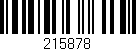 Código de barras (EAN, GTIN, SKU, ISBN): '215878'