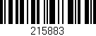 Código de barras (EAN, GTIN, SKU, ISBN): '215883'