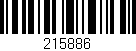 Código de barras (EAN, GTIN, SKU, ISBN): '215886'