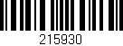 Código de barras (EAN, GTIN, SKU, ISBN): '215930'