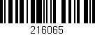 Código de barras (EAN, GTIN, SKU, ISBN): '216065'