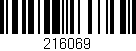 Código de barras (EAN, GTIN, SKU, ISBN): '216069'