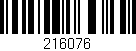 Código de barras (EAN, GTIN, SKU, ISBN): '216076'