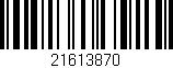 Código de barras (EAN, GTIN, SKU, ISBN): '21613870'