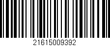 Código de barras (EAN, GTIN, SKU, ISBN): '21615009392'