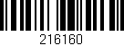 Código de barras (EAN, GTIN, SKU, ISBN): '216160'