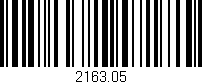 Código de barras (EAN, GTIN, SKU, ISBN): '2163.05'