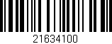Código de barras (EAN, GTIN, SKU, ISBN): '21634100'