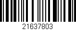 Código de barras (EAN, GTIN, SKU, ISBN): '21637803'
