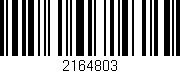 Código de barras (EAN, GTIN, SKU, ISBN): '2164803'