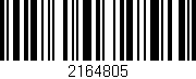 Código de barras (EAN, GTIN, SKU, ISBN): '2164805'