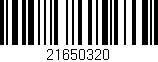 Código de barras (EAN, GTIN, SKU, ISBN): '21650320'