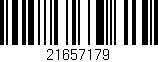 Código de barras (EAN, GTIN, SKU, ISBN): '21657179'
