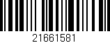 Código de barras (EAN, GTIN, SKU, ISBN): '21661581'