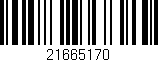 Código de barras (EAN, GTIN, SKU, ISBN): '21665170'