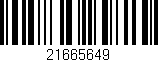 Código de barras (EAN, GTIN, SKU, ISBN): '21665649'