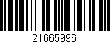 Código de barras (EAN, GTIN, SKU, ISBN): '21665996'