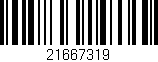 Código de barras (EAN, GTIN, SKU, ISBN): '21667319'